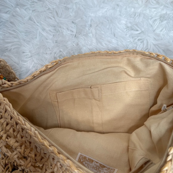 Cappelli Jeweled Straw Purse/Bag - Picture 7 of 12